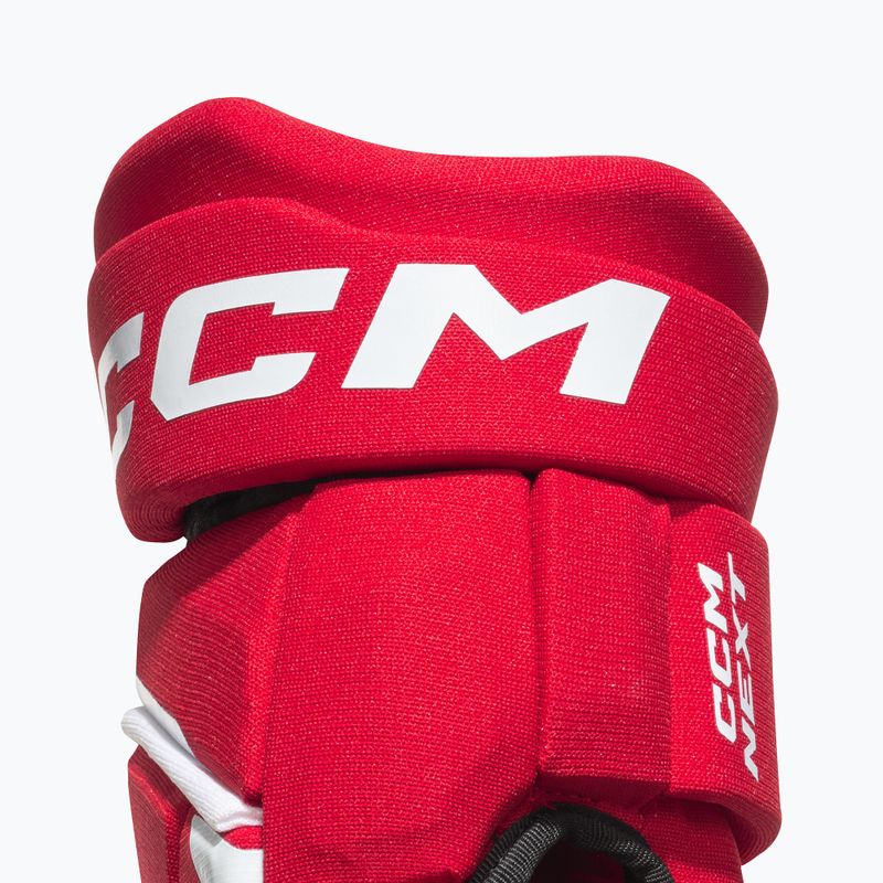 Dětské hokejové rukavice CCM Next YTH red/white 4