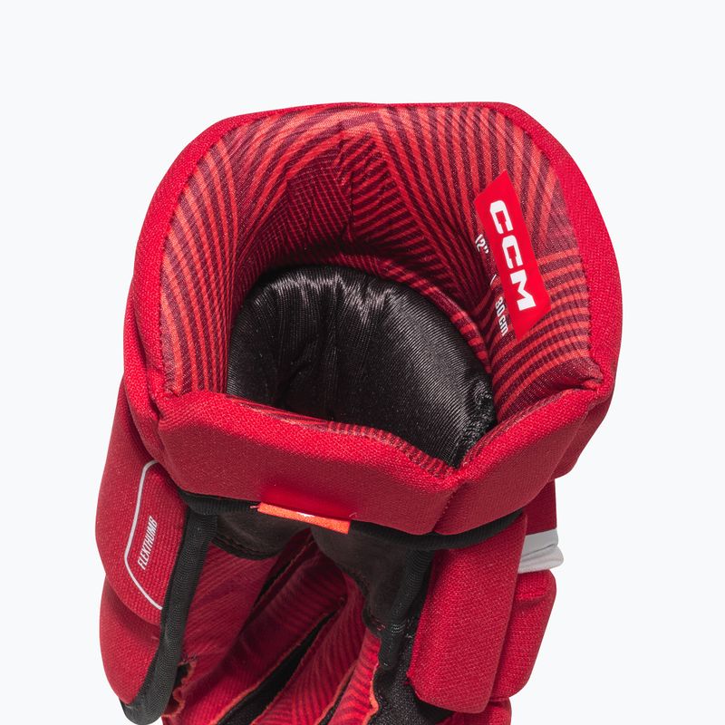 Dětské hokejové rukavice CCM Next YTH red/white 5
