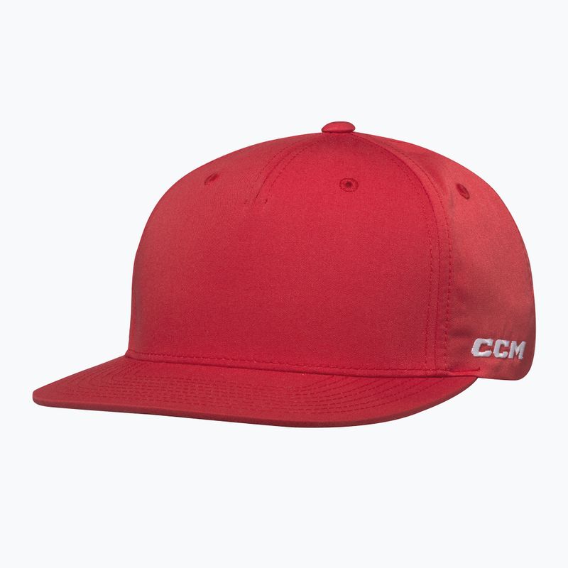 Kšiltovka  CCM Team Flatbrim Snapback SR red 2