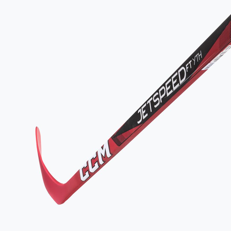 Dětská hokejka CCM JetSpeed FT Youth black/red 3