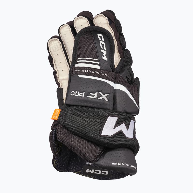 Hokejové rukavice CCM Tacks XF Pro SR black/white 3