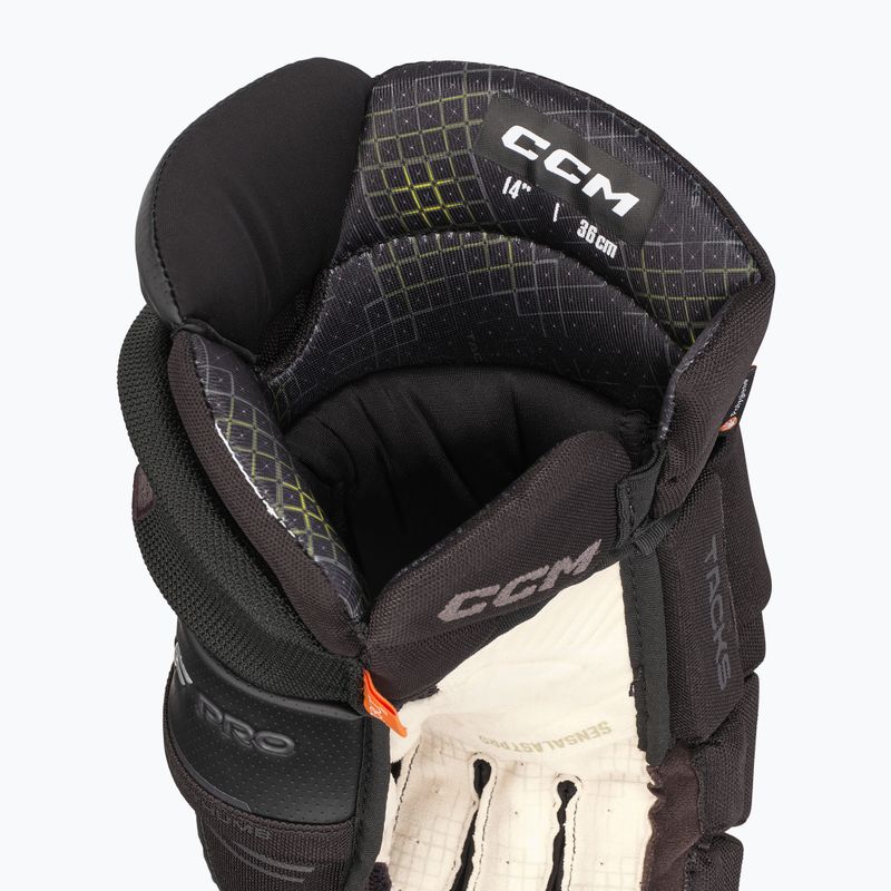 Hokejové rukavice CCM Tacks XF Pro SR black/grey 3