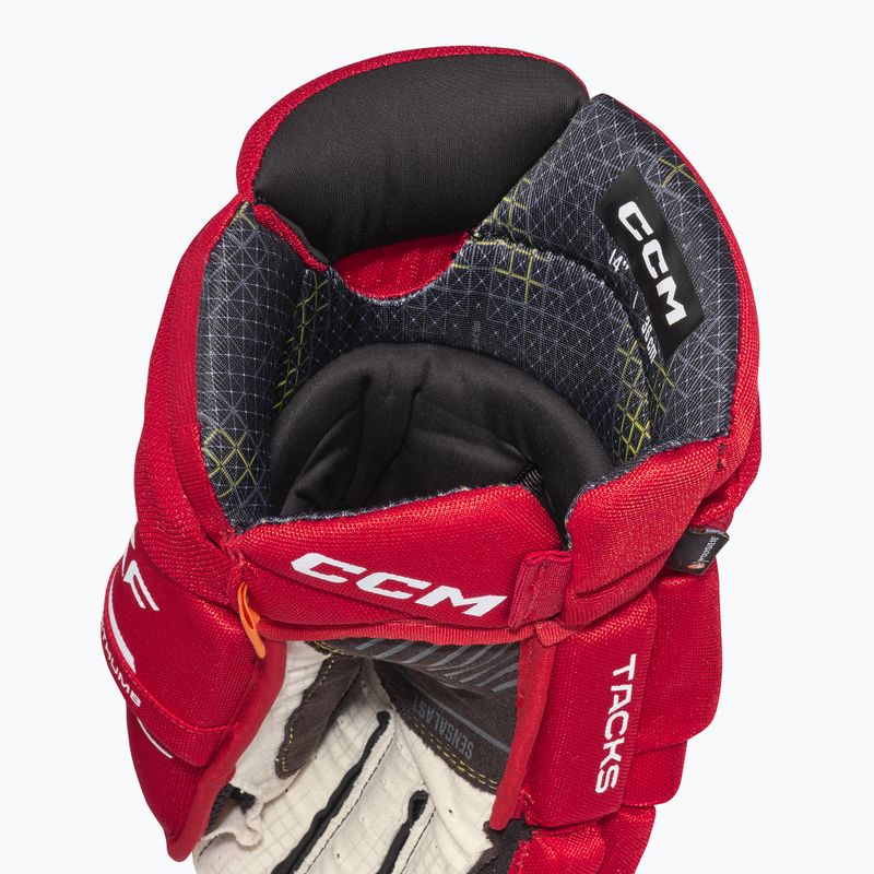 Hokejové rukavice CCM Tacks XF SR red/white 4