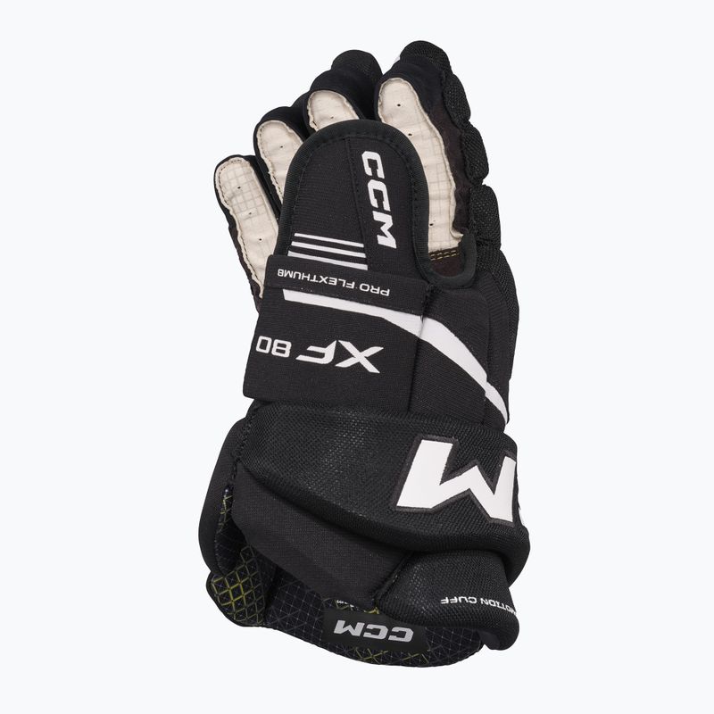 Hokejové rukavice CCM Tacks XF80 SR black/white 3