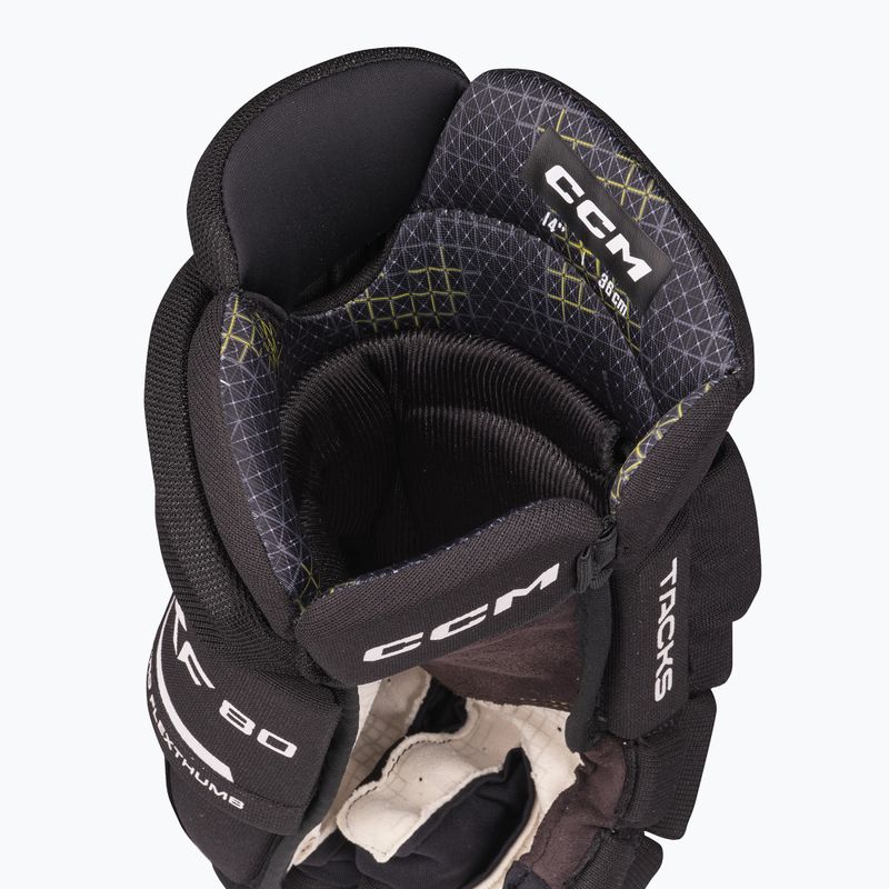 Hokejové rukavice CCM Tacks XF80 SR black/white 4