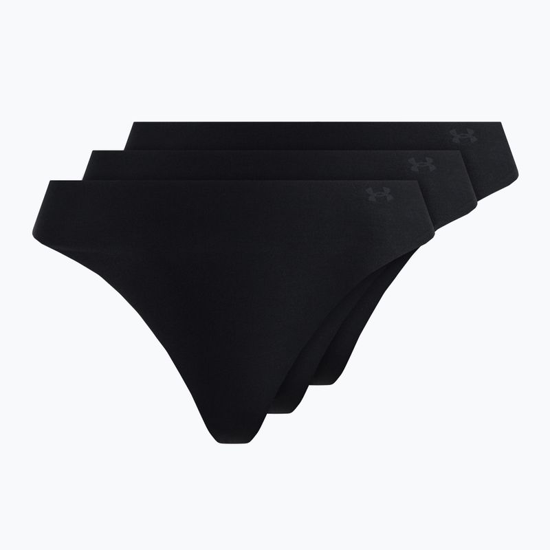 Dámské bezešvé kalhotky Under Armour Ps Thong 3-Pack black 1325615-001