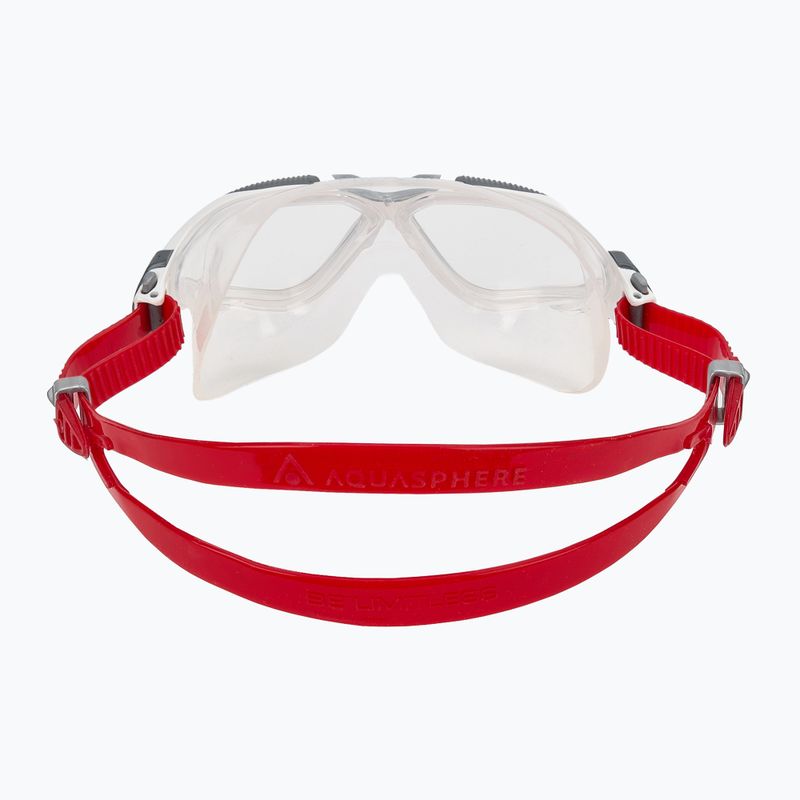 Plavecká maska Aquasphere Vista white/red/clear 4