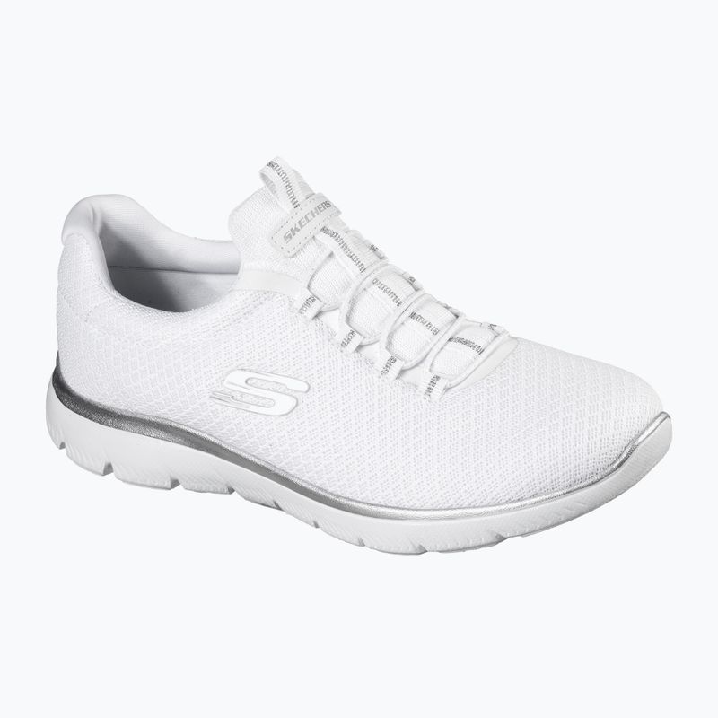 Dámská tréninková obuv SKECHERS Summits white/silver 11