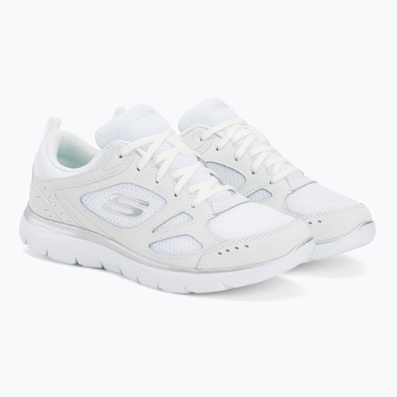 Dámská tréninková obuv SKECHERS Summits Suited white/silver 4
