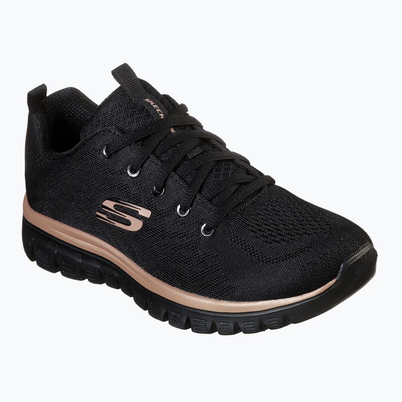 Dámské boty SKECHERS Graceful Get Connected black/rose gold 8