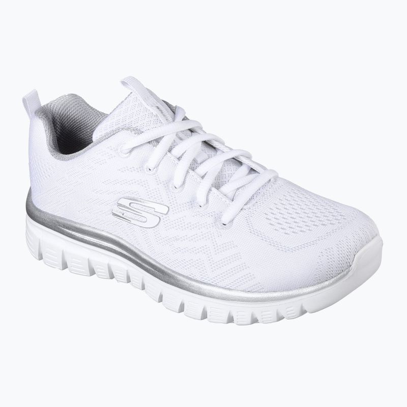 Dámské boty SKECHERS Graceful Get Connected white/silver 8