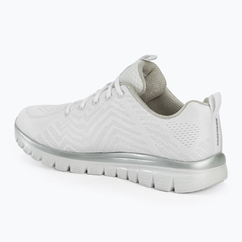 Dámské boty SKECHERS Graceful Get Connected white/silver 3