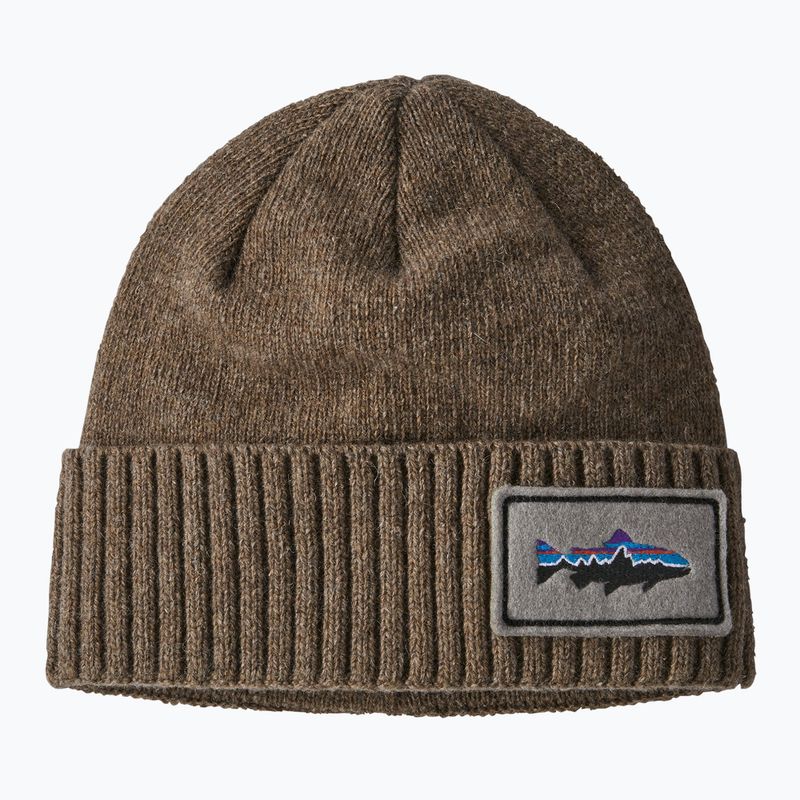 Patagonia Brodeo Beanie fitz roy trout patch/ash tan trekingová čepice 6