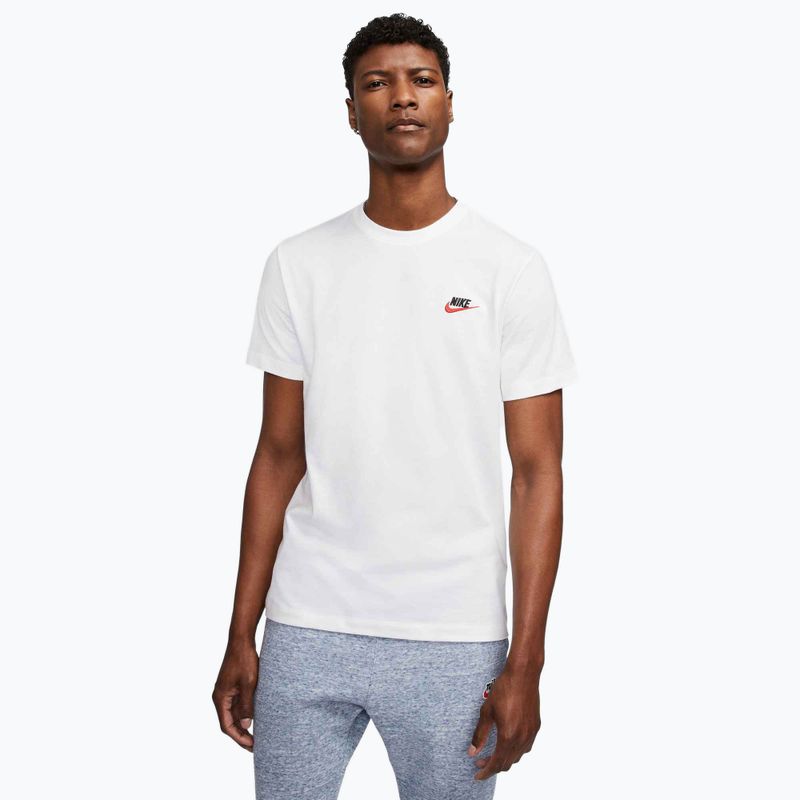 Pánské tričko Nike Sportswear Club white/black/university red