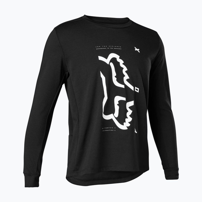 Dětský cyklistický dres Fox Ranger Dr LS Jersey černý 28959 4