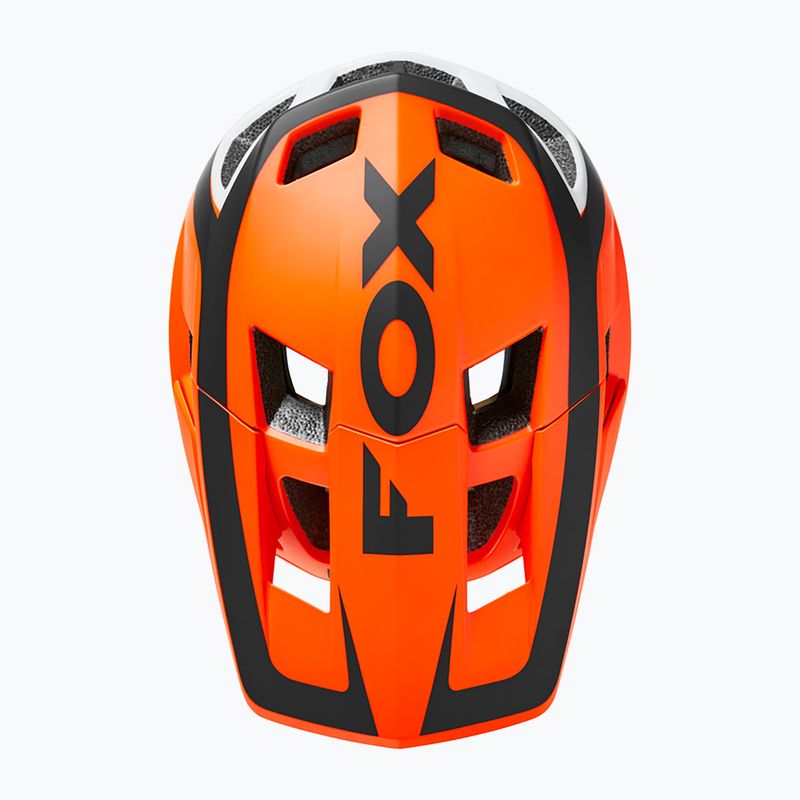 Cyklistická přilba FOX Dropframe Pro Dvide oranžovo-černá 29396 10