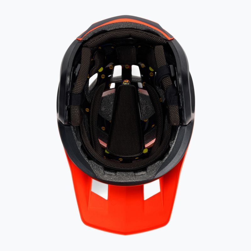 Cyklistická přilba FOX Dropframe Pro Dvide oranžovo-černá 29396 5