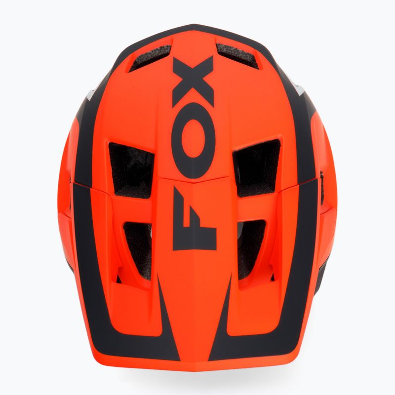 Cyklistická přilba FOX Dropframe Pro Dvide oranžovo-černá 29396 6