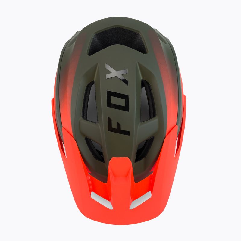 Cyklistická přilba FOX Speedframe Pro Fade zeleno-oranžová 29463_099_L 6