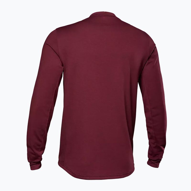 Pánský cyklistický dres FOX Ranger Dr MD Tred LS bordó 30100_299_S 2