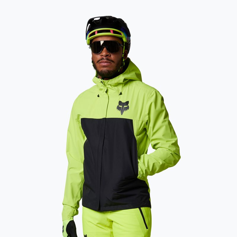 Pánská cyklistická bunda FOX Ranger 2.5L Water Lunar žlutá 30254_130_S 2
