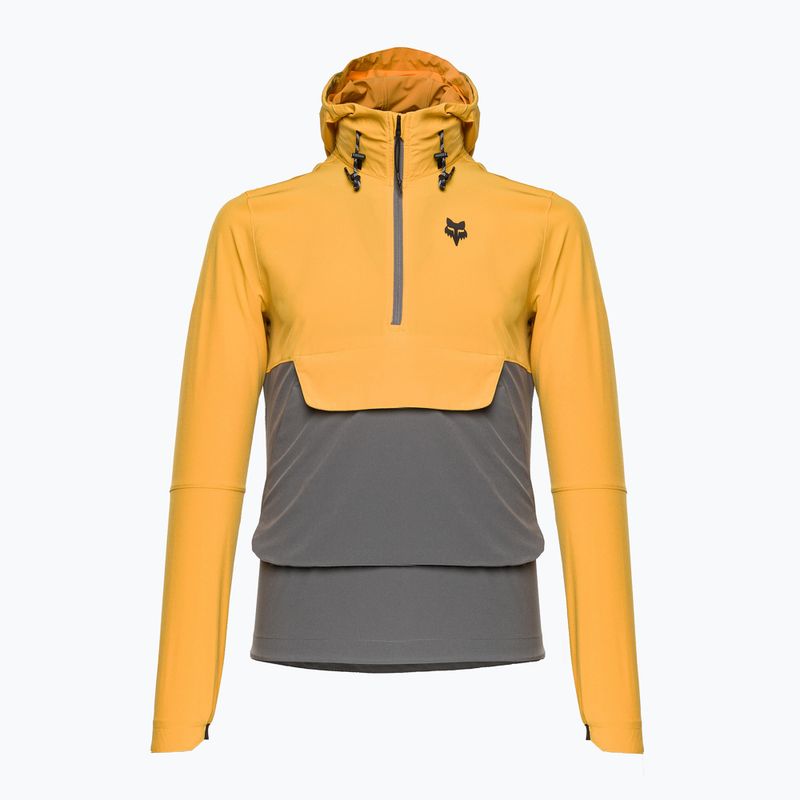 Pánská cyklistická bunda Fox Racing Ranger Wind Pullover yellow-grey 31038_496