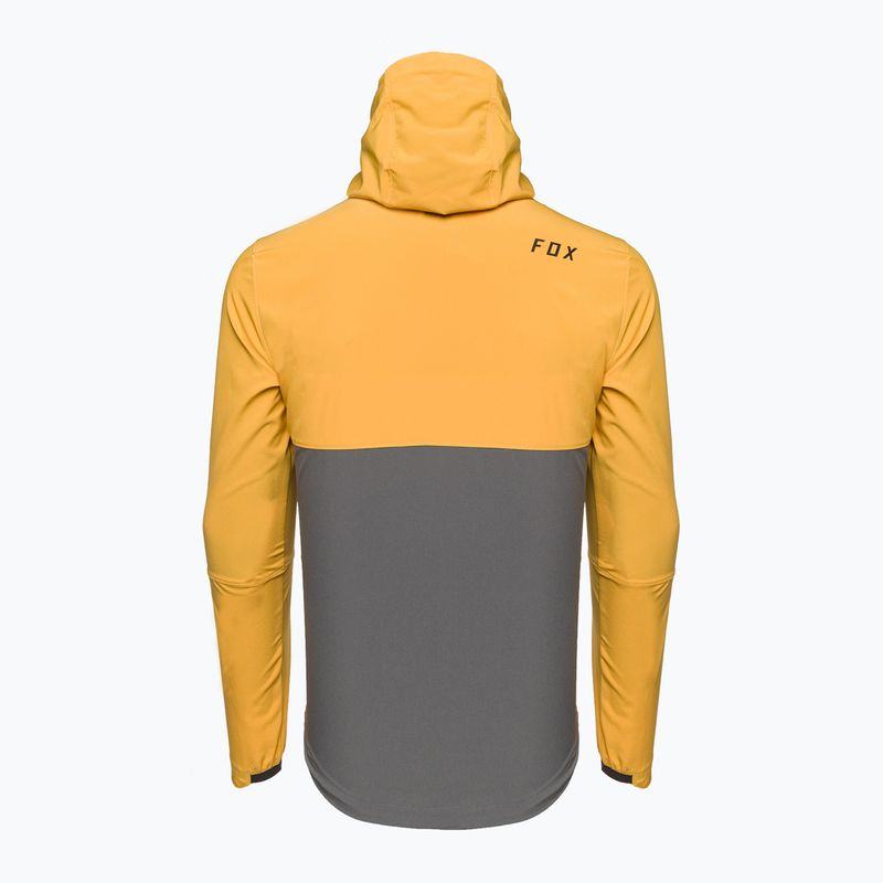 Pánská cyklistická bunda Fox Racing Ranger Wind Pullover yellow-grey 31038_496 2