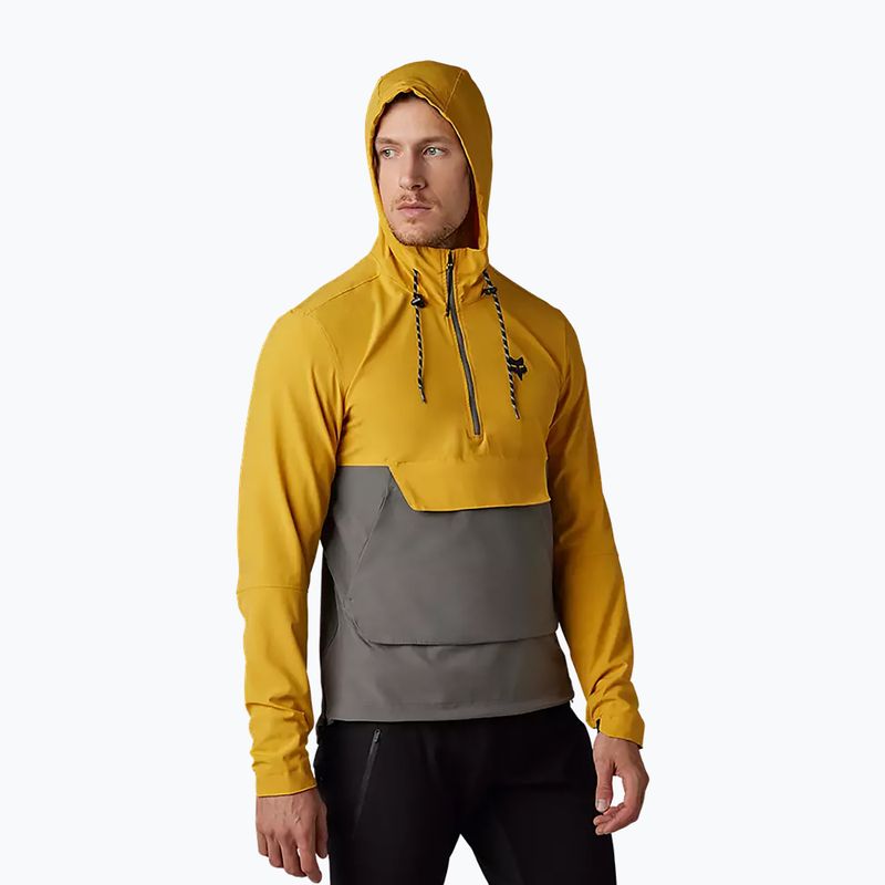Pánská cyklistická bunda Fox Racing Ranger Wind Pullover yellow-grey 31038_496 7