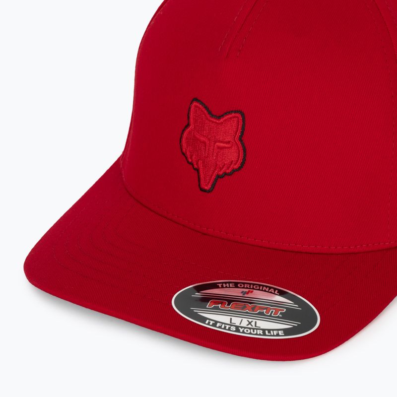 Kšiltovka Fox Racing Fox Head Flexfit flame red 3