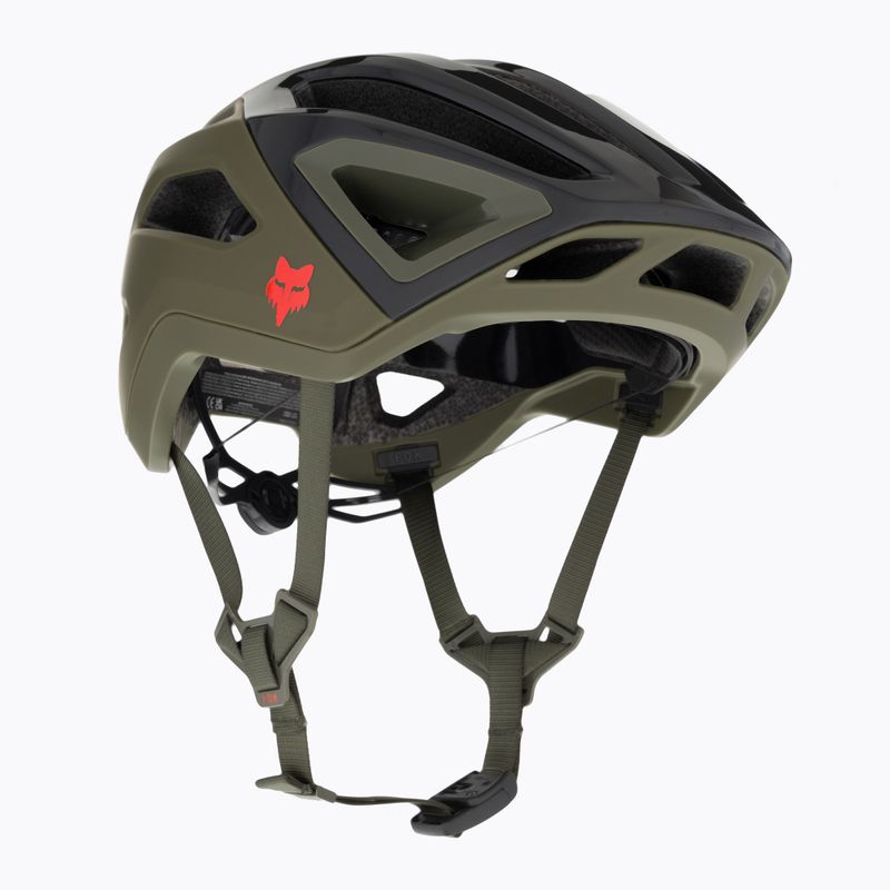Cyklistická přilba Fox Racing Crossframe Pro Ashr olivově zelená
