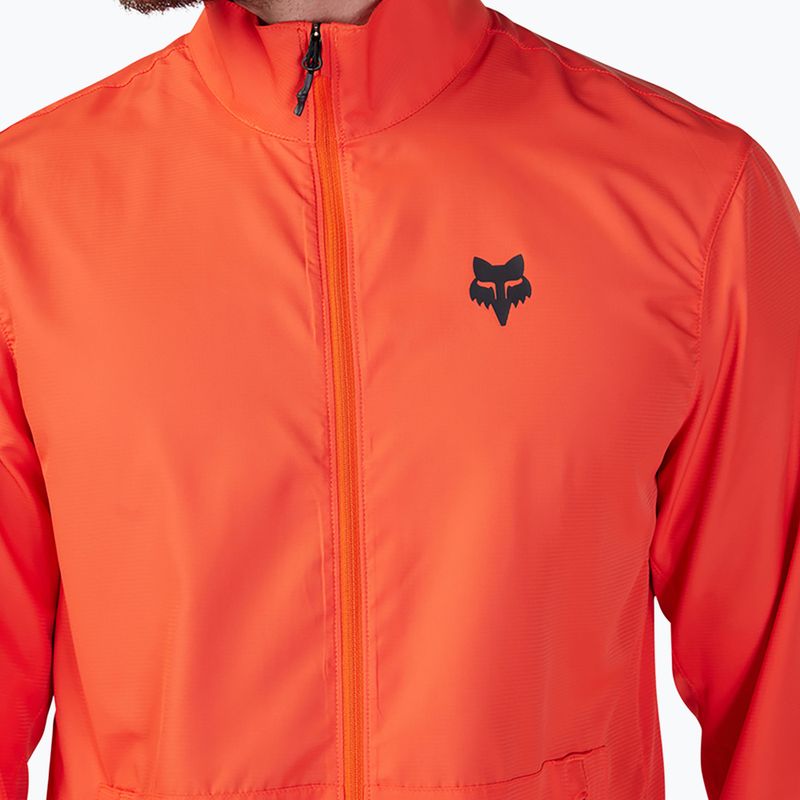 Pánská cyklistická bunda Fox Racing Ranger Wind orange flame 3