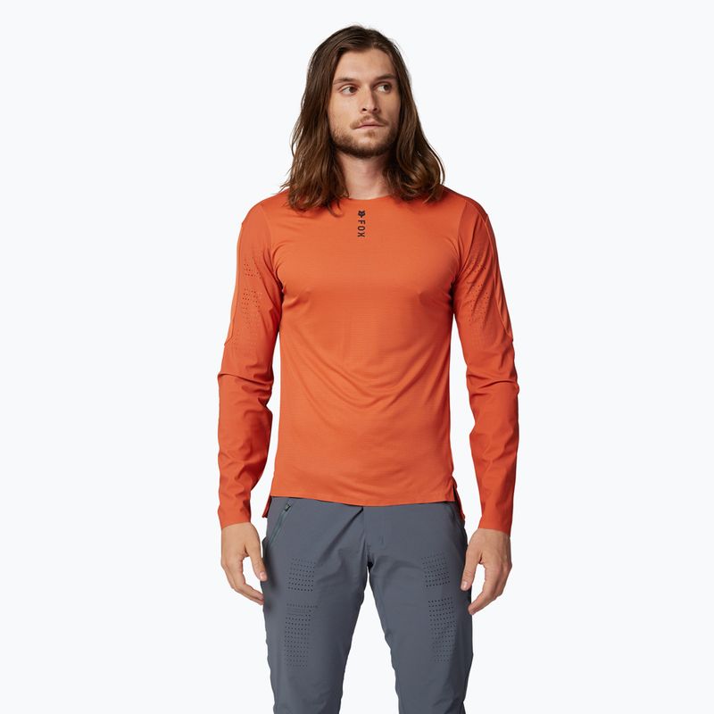 Pánský cyklistický dres longsleeve Fox Racing Flexair Pro atomic orange