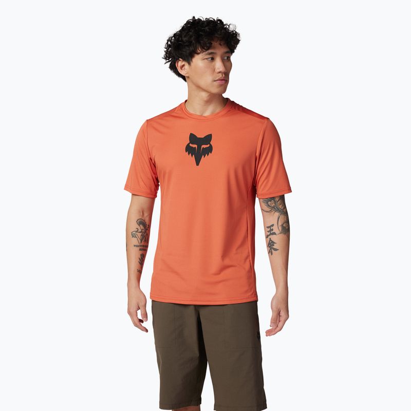 Pánský cyklistický dres Fox Racing Ranger Lab Head atomic orange