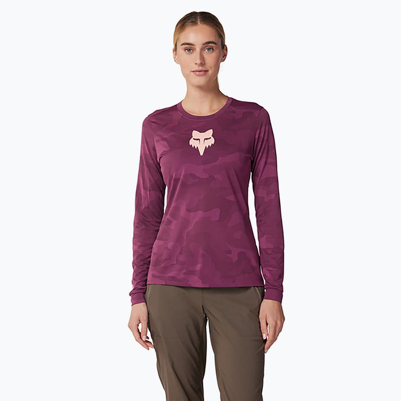 Dámské cyklistické tričko Longsleeve Fox Racing Ranger Tru Dri sangria