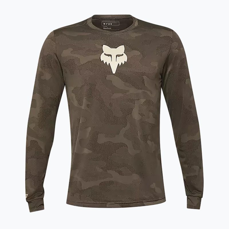 Pánské cyklistické tričko s dlouhým rukávem Fox Racing Ranger Tru Dri dirt brown