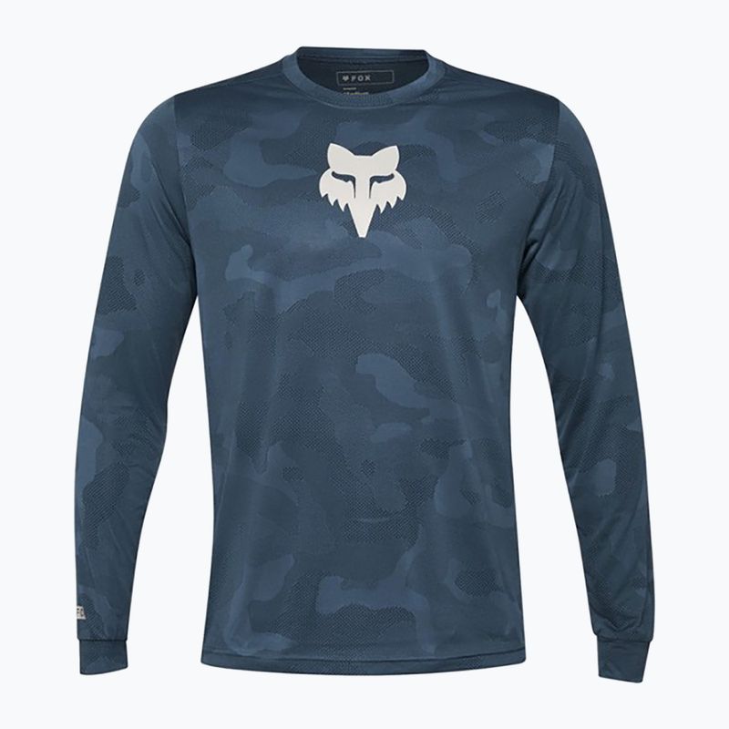 Pánské cyklistické tričko Longsleeve Fox Racing Ranger Tru Dri dark vintage blue