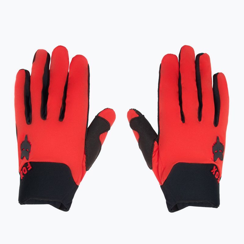 Pánské cyklistické rukavice Fox Racing Defend Wind Offroad fluorescent red 2