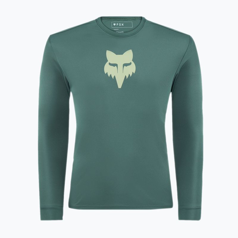 Dětské cyklistické tričko Longsleeve Fox Racing Ranger Jr hunter green 