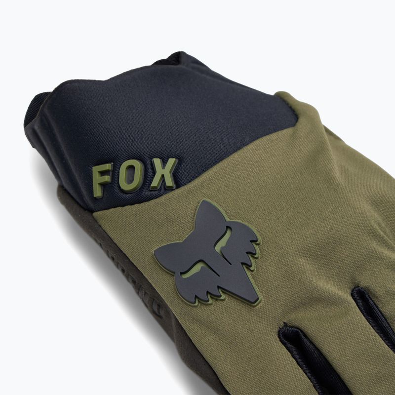 Pánské cyklistické rukavice Fox Racing Defend Wind Offroad olivove green 4