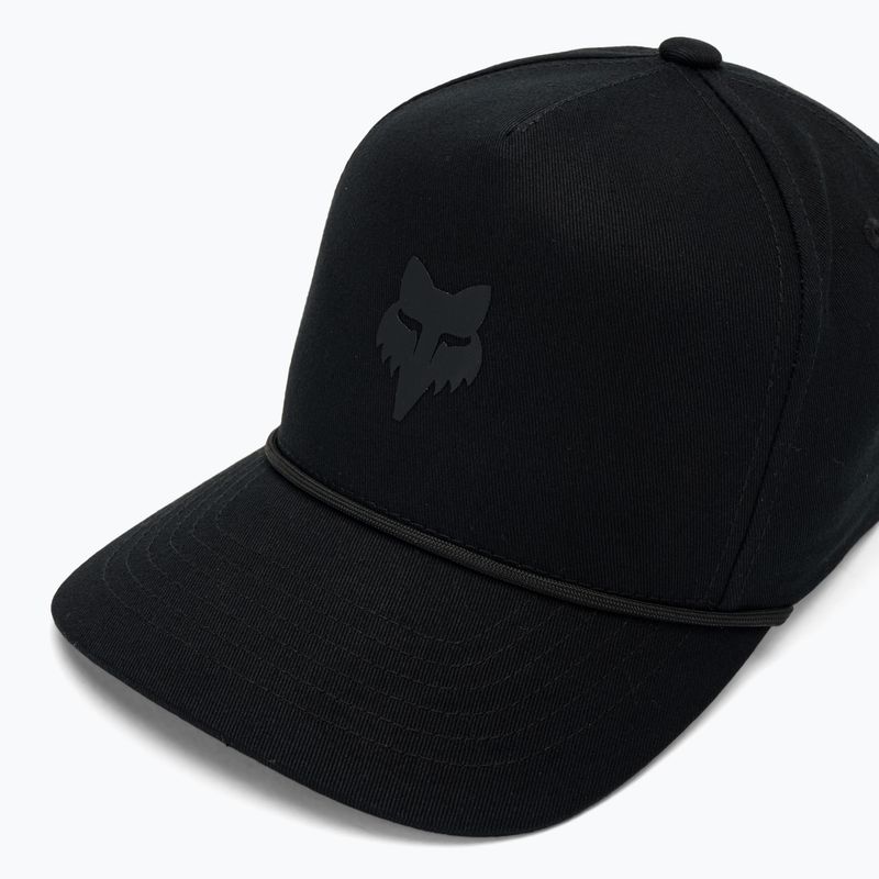 Pánská kšiltovka Fox Racing Fox Head Rope Hat black/black 3