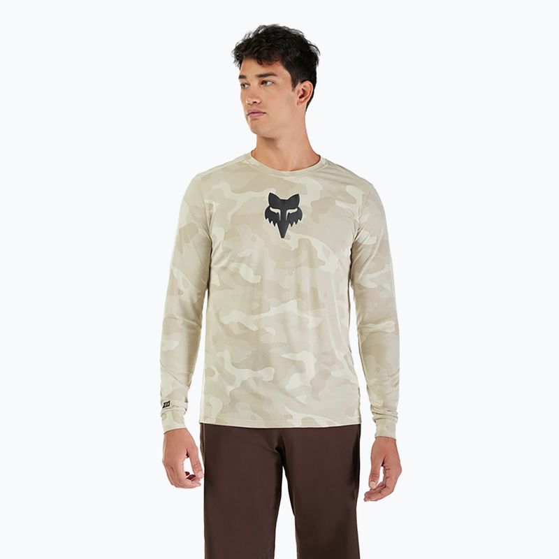 Pánské cyklistické tričko s dlouhým rukávem Fox Racing Ranger Tru Dri cream