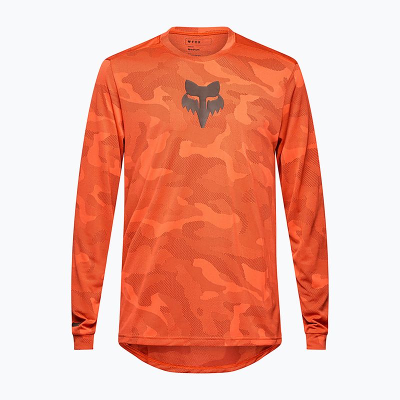 Pánské cyklistické tričko s dlouhým rukávem Fox Racing Ranger Tru Dri blood orange