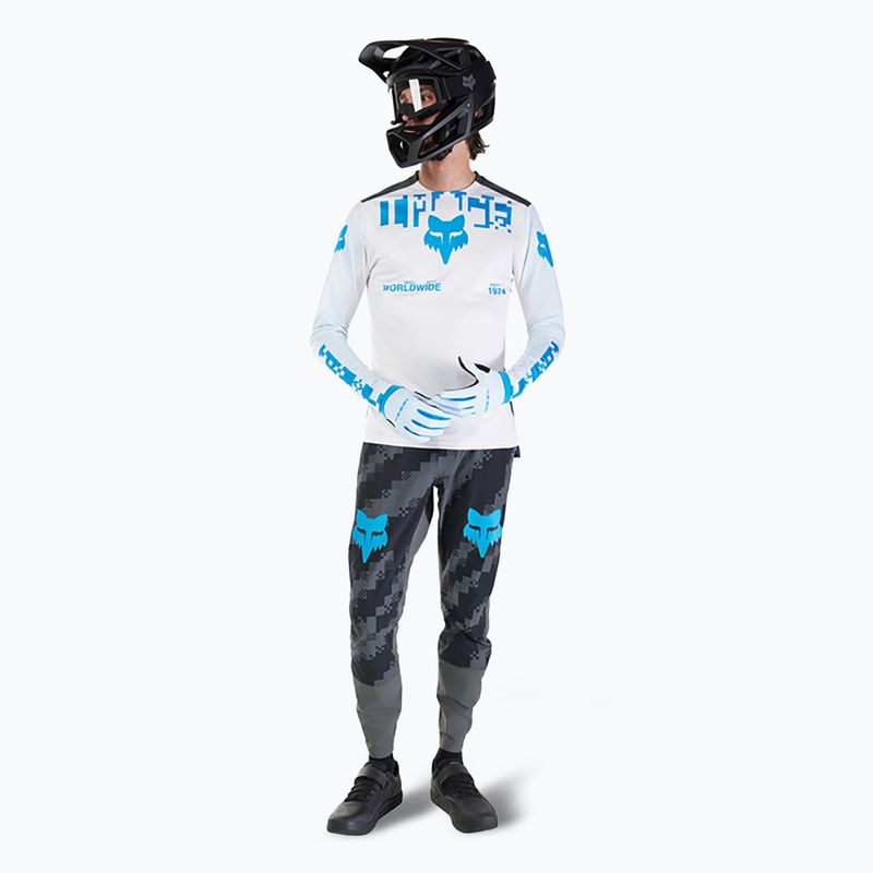 Pánské cyklistické tričko Longsleeve Fox Racing Ranger Digi Image white 2