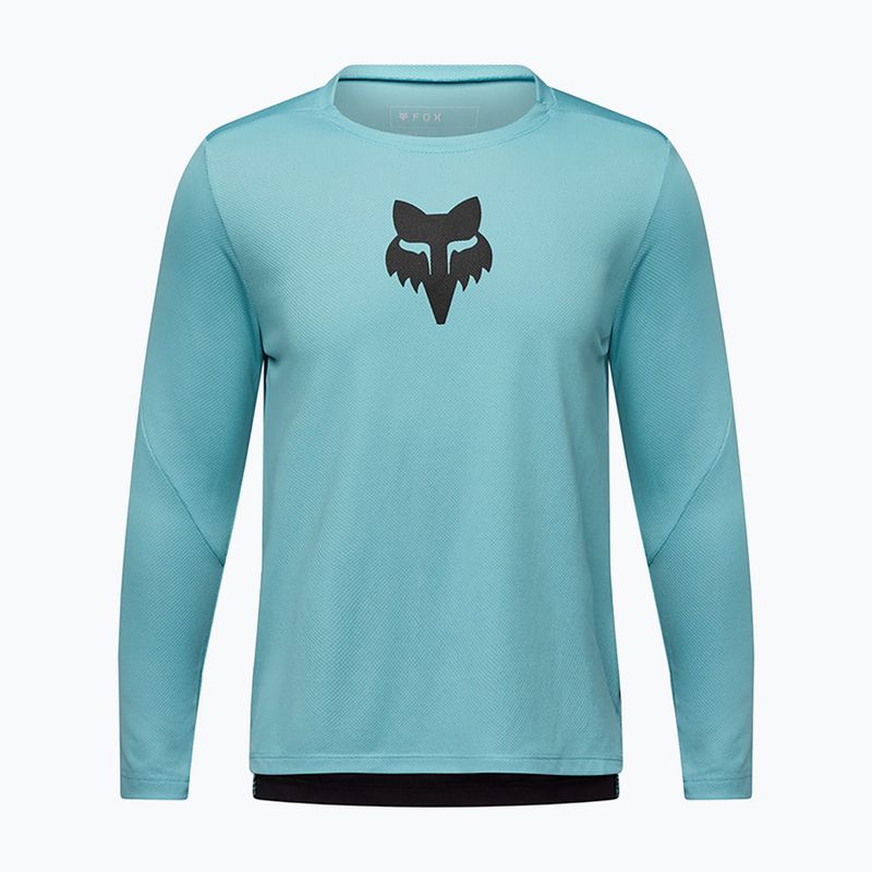 Pánské cyklistické tričko Longsleeve Fox Racing Ranger Fox Head Jr vintage wash blue