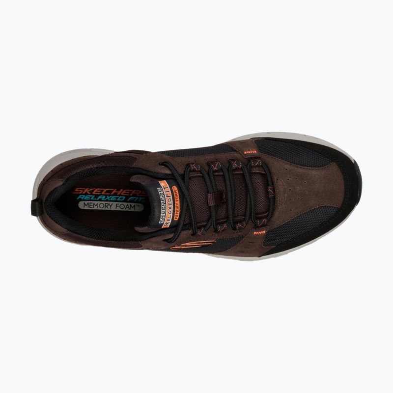 SKECHERS Oak Canyon pánské trekové boty chocolate/black 11