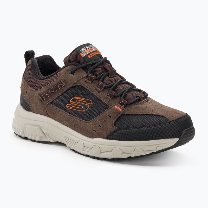 SKECHERS Oak Canyon pánské trekové boty chocolate/black