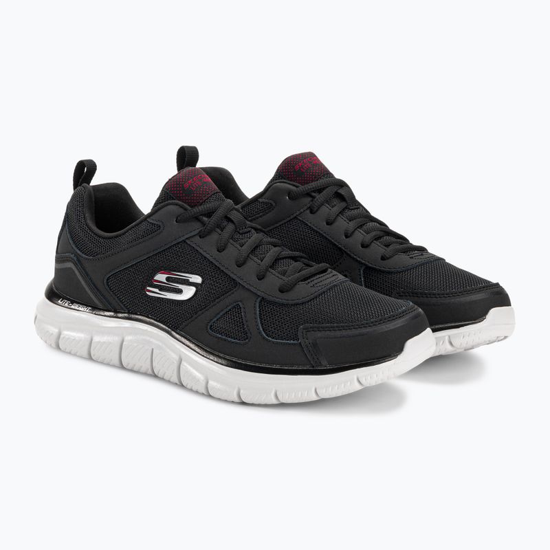 SKECHERS Track Scrolic pánské tréninkové boty black/red 4