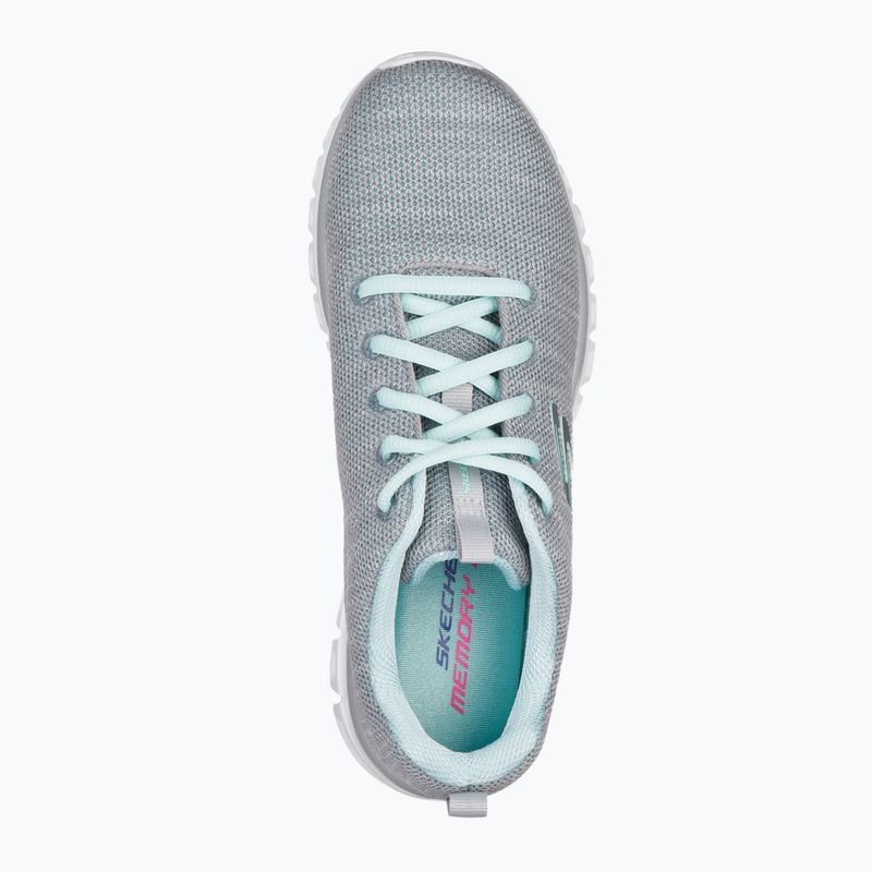 SKECHERS Graceful Twisted Fortune dámská tréninková obuv šedá/mint 10