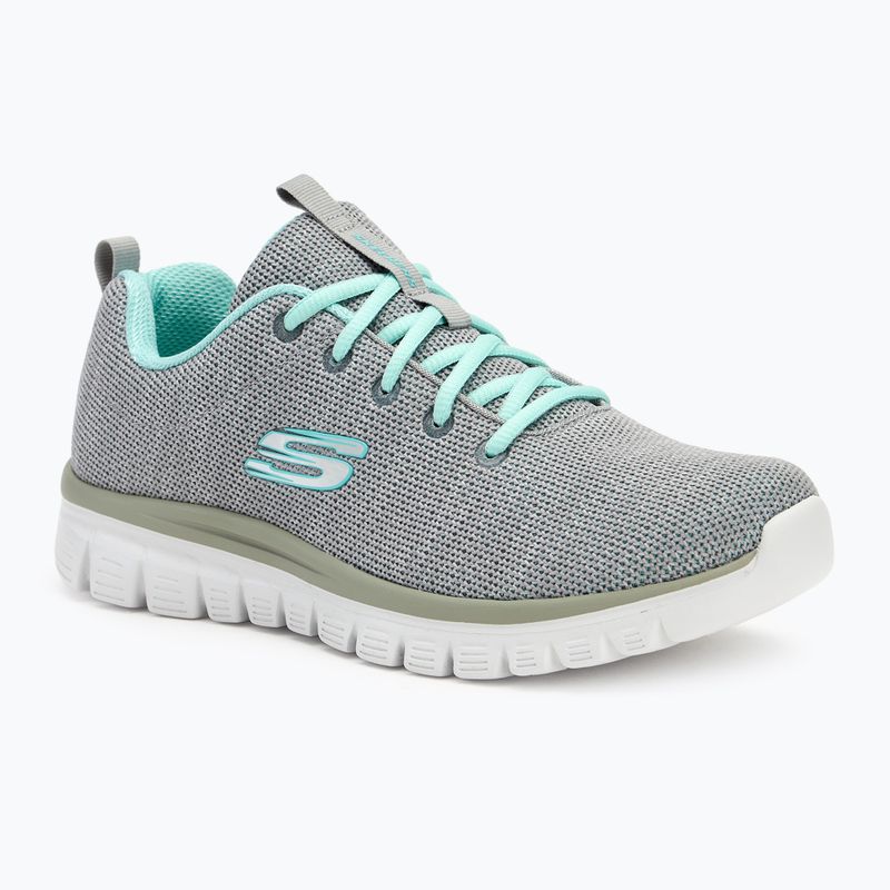 SKECHERS Graceful Twisted Fortune dámská tréninková obuv šedá/mint