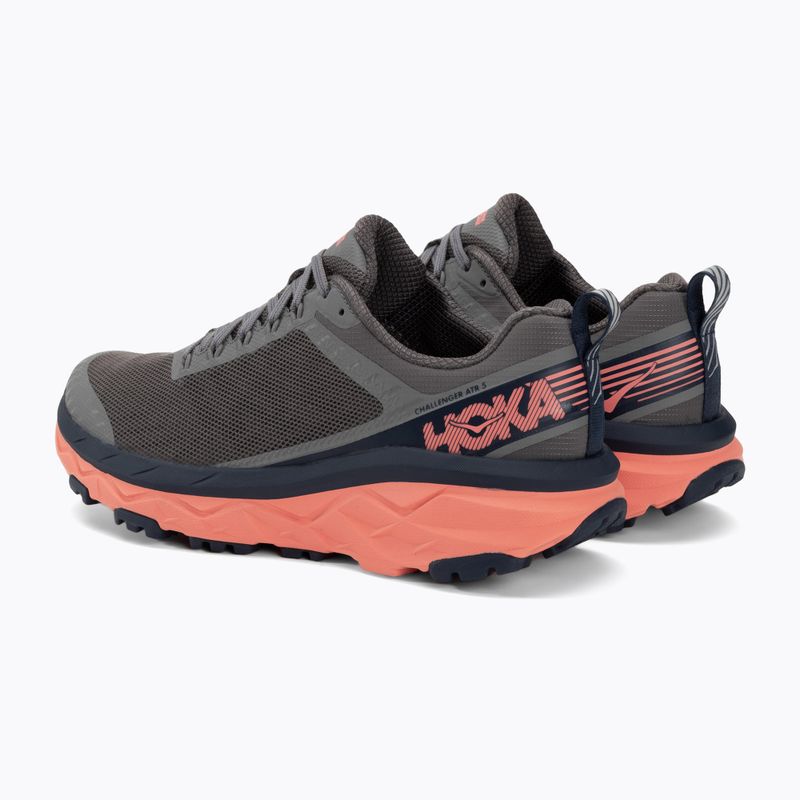 Dámské běžecké boty HOKA Challenger ATR 5 charcoal gray/fusion coral 3